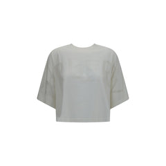 Burberry White Cotton T-Shirt