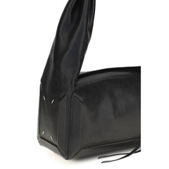 Maison Margiela Black Leather Shoulder Bag