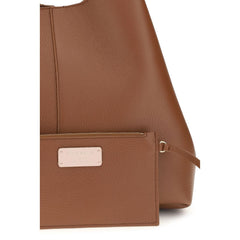 Coccinelle Brown Calf Leather Bos Taurus Shoulder Bag