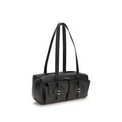 Coccinelle Black Calf Leather Bos Taurus Shoulder Bag