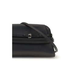 Moschino Black Goatskin Shoulder Bag