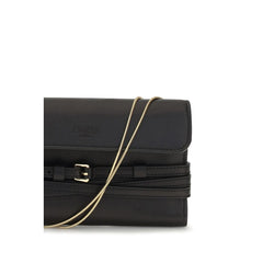 Moschino Black Goatskin Shoulder Bag