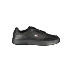 Tommy Hilfiger Black Polyurethane Men's Sneaker