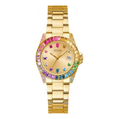 Guess Gold Stainless Steel Dress Watch