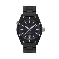 Certina Black Stainless Steel Dress Watch