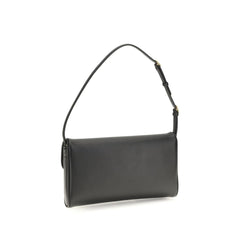 Valentino Garavani Brown Calf Leather Bos Taurus Shoulder Bag