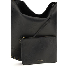 Isabel Marant Black Calf Leather Bos Taurus Shoulder Bag
