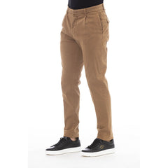 Peserico Beige Cotton Mens Pant