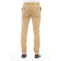 Peserico Beige Cotton Men Pants