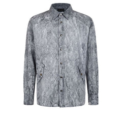 Mr&Mrs Italy Grey Viscose Men Shirt