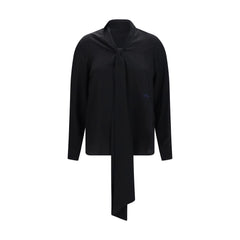 Burberry Black Silk Blouse