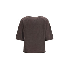Loulou De Saison Brown Cashmere T-Shirt