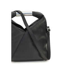 MM6 Black Calf Leather Bos Taurus Handbag