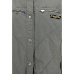 The Attico Gray Cotton Bomber