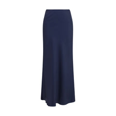 Loulou De Saison Blue Silk Long Skirt