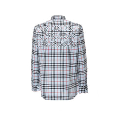Burberry Blue Cotton Dress Shirt