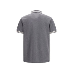 Moncler Gray Cotton Polo Shirt