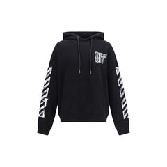 Off-White Black Cotton Sweatshirt