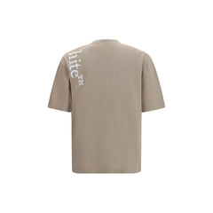 Off-White Beige Cotton T-Shirt