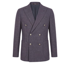 Peserico Blue Wool Men's Jacket