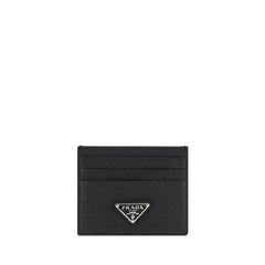 Prada Black Calf Leather Bos Taurus Wallet