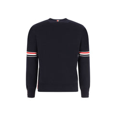 Thom Browne Blue Cotton Sweatshirt