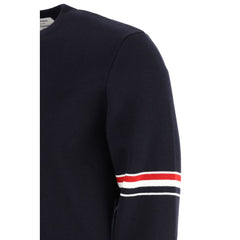 Thom Browne Blue Cotton Sweatshirt
