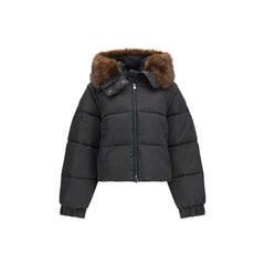 PINKO Brown Goose Down Full-Length Jacket