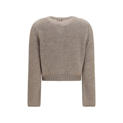 Forte_Forte Beige Silk Cardigan