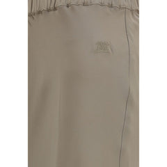 Max Mara Beige Silk Long Skirt