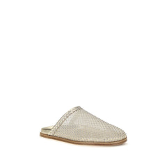 Forte_Forte Silver Fabric Mules