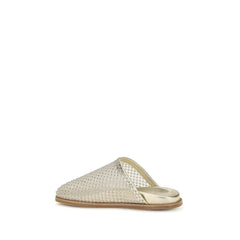 Forte_Forte Silver Fabric Mules
