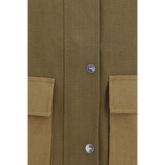 Ganni Bicolor Cotton Full-Length Jacket