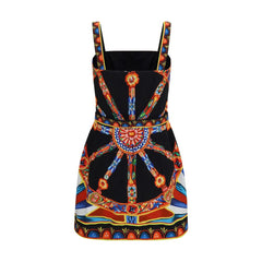 Dolce & Gabbana Multicolor Cotton Casual Dress