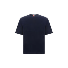 Thom Browne Blue Cotton T-Shirt