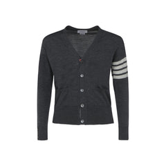 Thom Browne Gray Wool Oves Aries Cardigan
