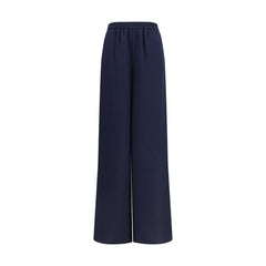 Max Mara Blue Silk Casual Pants