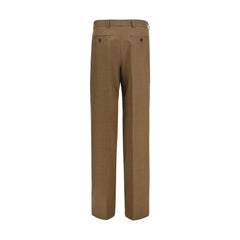 Prada Brown Wool Oves Aries Dress Pants