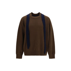 Sacai Brown Wool Oves Aries Sweatshirt