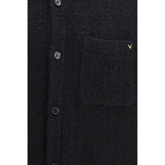 Valentino Garavani Black Cotton Full-Length Jacket