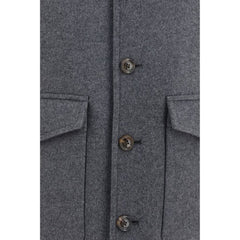 Valentino Garavani Gray Wool Oves Aries Jacket