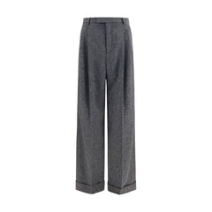 Valentino Garavani Gray Wool Oves Aries Pants