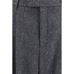 Valentino Garavani Gray Wool Oves Aries Pants
