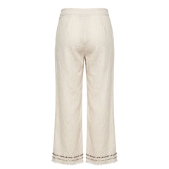 Trussardi Jeans White Cotton Women's Pants