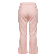 Trussardi Jeans Pink Flax Women Pants