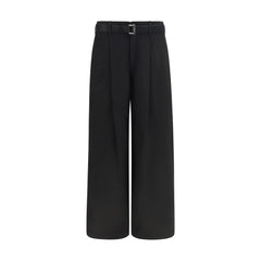 Sacai Black Cotton Chino Pants