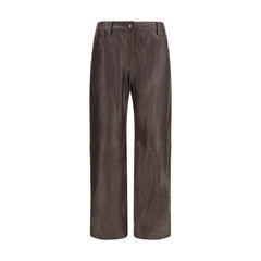 Magda Butrym Brown Leather Pants