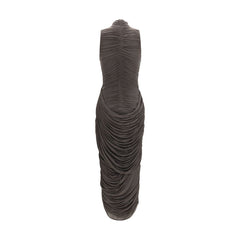 Magda Butrym Gray Copper Cocktail Dress