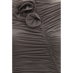 Magda Butrym Gray Copper Cocktail Dress