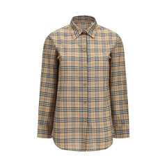 Burberry Beige Cotton Pattern Shirt
